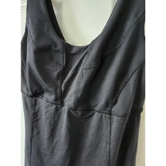 Lululemon Size 4 Black Tank Shirt Shapewear Compression Work out Athletic - Picture 3 of 7